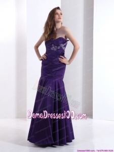 2015 Popular Dama Dresses with Beading and Ruching