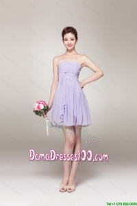 New Style Strapless Dama Gowns with Mini Length