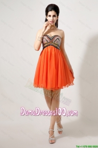 Wholesales Beaded and Sequined Dama Dresses in Orange