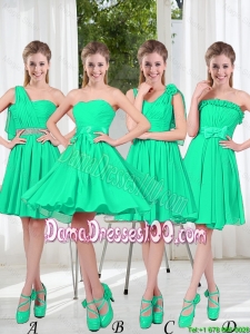Turquoise Short Wholesales Dama Dresses in Fall