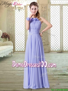 Sweet Empire Halter Top Dama Dresses in Lavender