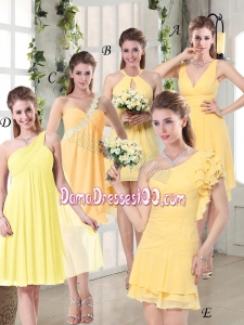 Discount Fashionable Decorated Dama Dresses in Chiffon
