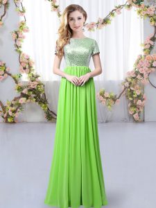 New Style Floor Length Zipper Vestidos de Damas for Prom and Party and Wedding Party with Sequins