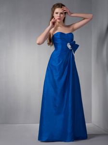 Hot Sale Sweetheart Long Royal Blue Quinceanera Damas Dresses