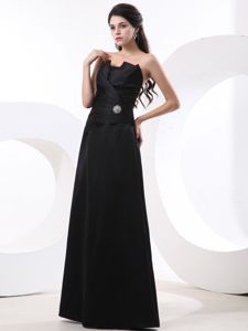 Black Quince Dama Dresses Strapless Beading Floor-length