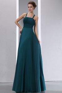 Peacock Green Straps Pleating Dama Quinceanera Dresses with Sash