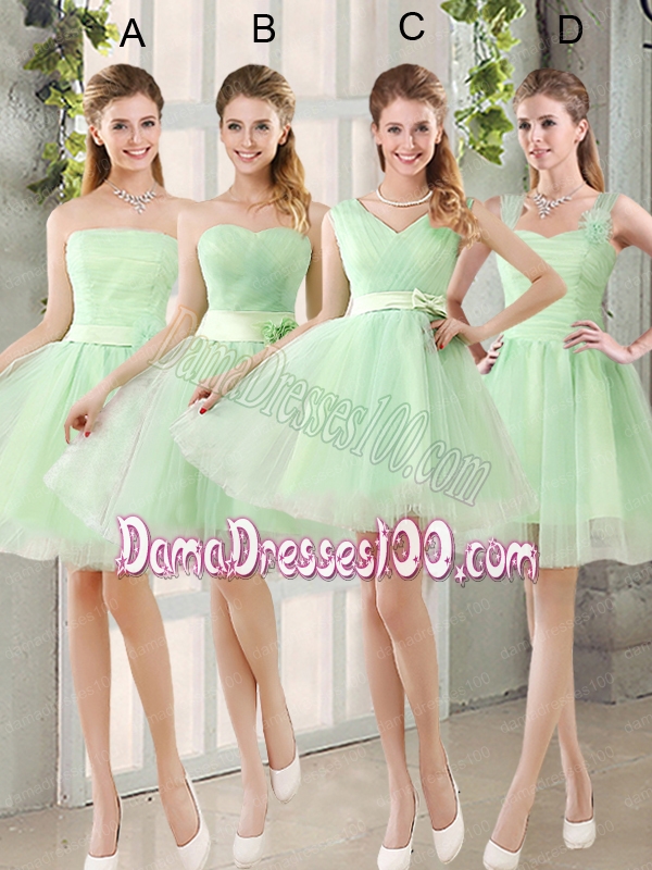 The Most Popular Strapless A Line Dama Dress with Lace Up