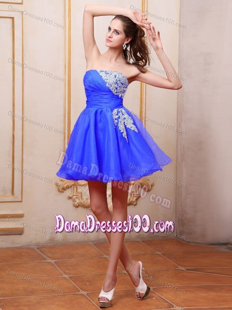 Royal Blue Quinceanera Dama Dresses