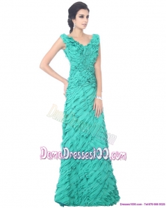 2015 Unique Apple Green Dama Dresses with Ruffled Layers