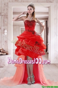 2015 Fall Pretty Sweetheart Dama Dresses For Quinceanera with Embroidery and Ruffles