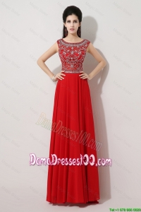 Discount Brush Train Beaded Dama Dresses with Bateau for 2016
