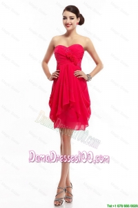 Fashionable Hand Made Flowers Prom Dresses with Sweetheart