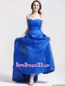 Best Selling 2016 Sweetheart Dama Dresses with Brush Train