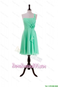 2016 Summer Apple Green Dama Dresses with Hand Made Flower and Ruffles