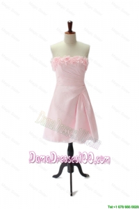Brand New Hand Made Flowers and Ruching Baby Pink Dama Dresses