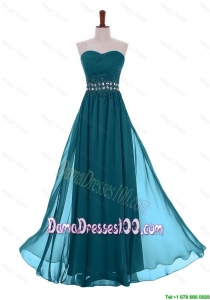 Simple Empire Sweetheart Beaded Dama Dresses with Belt