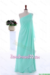 Custom Made Empire Beaded Dama Dresses in Apple Green