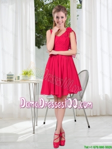Most Popular Straps Dama Dresses with Hand Made Flowers