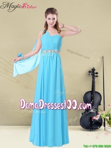 Inexpensive Floor-length One Shoulder Dama Dresses