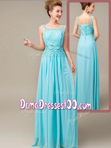 Fashionable Empire Scoop Affordable Dama Dresses with Appliques and Lace