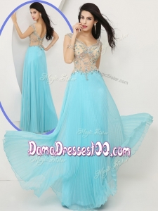 2016 Wonderful Empire Straps Dama Dresses for Quinceanera with Beading