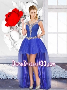 Exclusive High Low Wholesales Dama Dress with Beading for Graduation