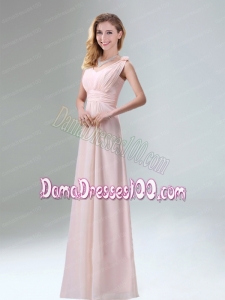 Beautiful Chiffon Dama Dress in Light Pink for 2015