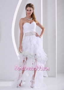 Stylish Ruffles Design Own Dama Dress With Beading and Ruch in Summer