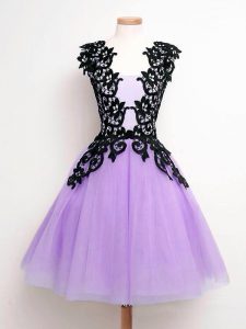 Lavender Straps Neckline Lace Court Dresses for Sweet 16 Sleeveless Lace Up