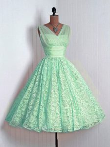 V-neck Sleeveless Lace Quinceanera Court Dresses Lace Lace Up