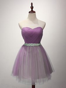 Inexpensive Sleeveless Ruching Lace Up Damas Dress