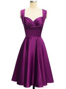 Custom Designed Sleeveless Ruching Side Zipper Court Dresses for Sweet 16