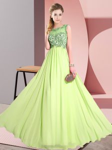 Sleeveless Beading and Appliques Backless Quinceanera Court Dresses