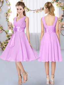 Sleeveless Hand Made Flower Lace Up Court Dresses for Sweet 16