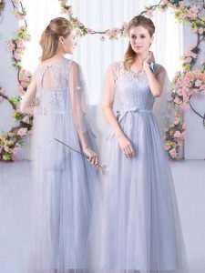 Fabulous Sleeveless Lace Lace Up Quinceanera Court Dresses
