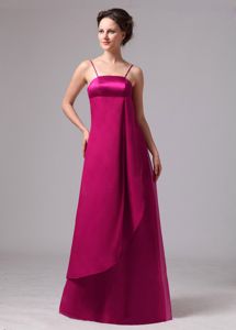 Wine Red Spaghetti Straps Quince Dama Dresses with Cool Back