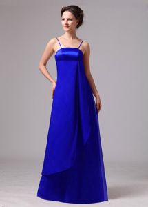 Spaghetti Straps Empire Quince Dama Dresses in Royal Blue