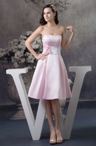 Simple Cheap Baby Pink Dama Dresses with Flowers Around 100